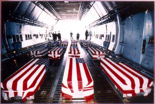 Image result for flag draped coffins coming home